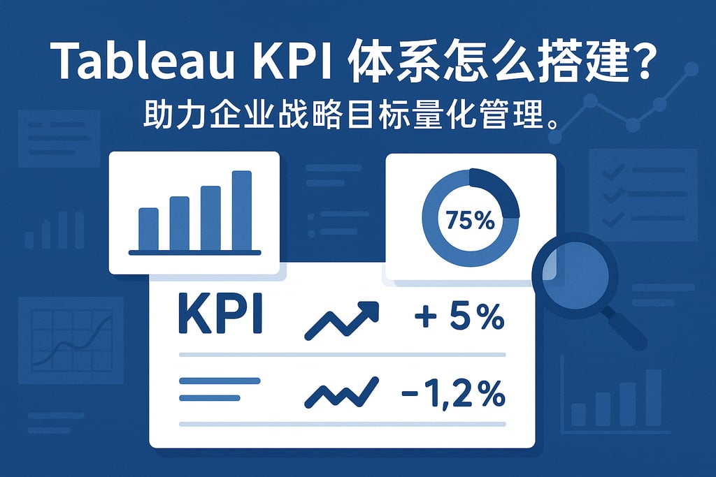 Tableau KPI体系怎么搭建？助力企业战略目标量化管理。